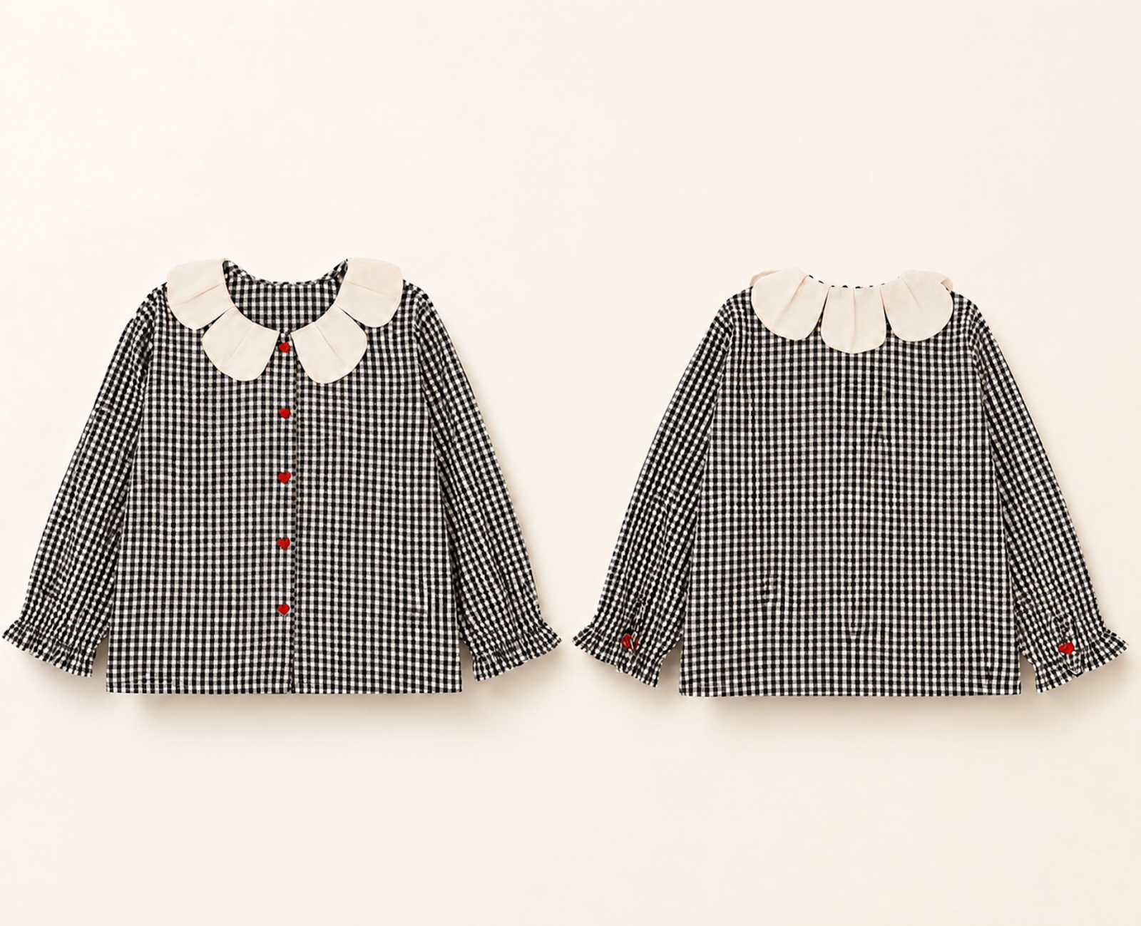 Midnight Gingham Blouse