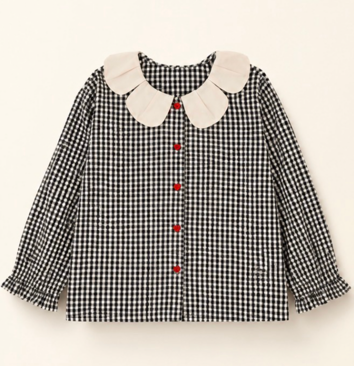 Midnight Gingham Blouse