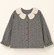 Midnight Gingham Blouse