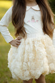 Cream Bubble Skirt