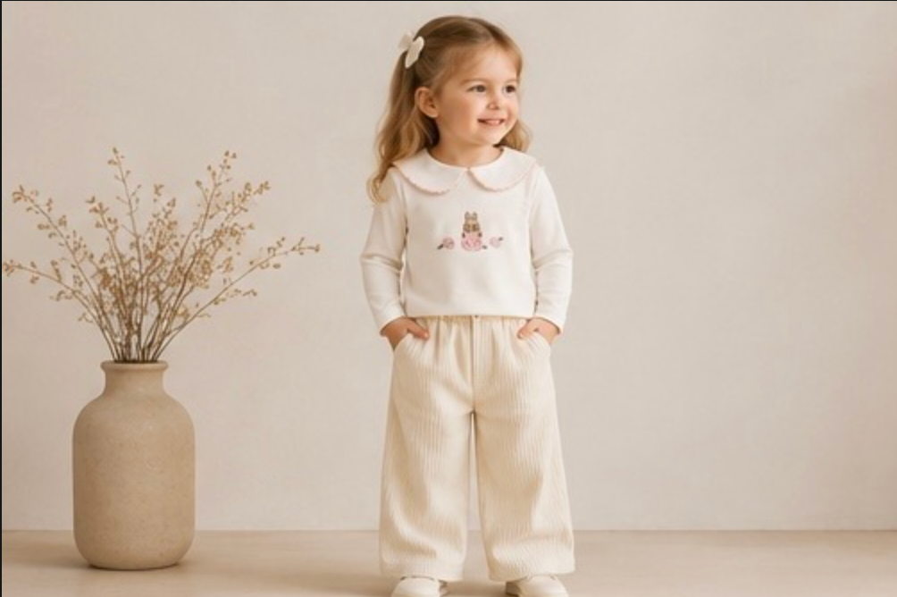 Cream Corduroy Pants