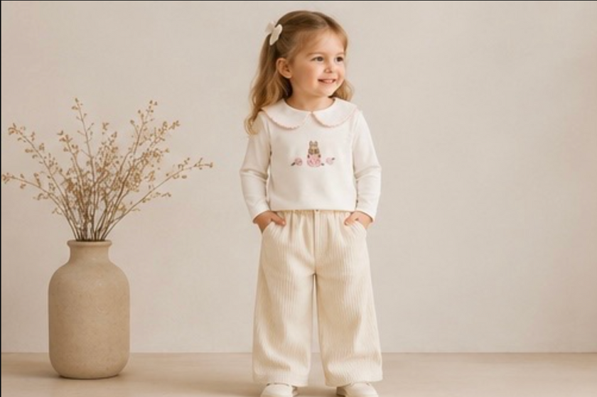 Cream Corduroy Pants